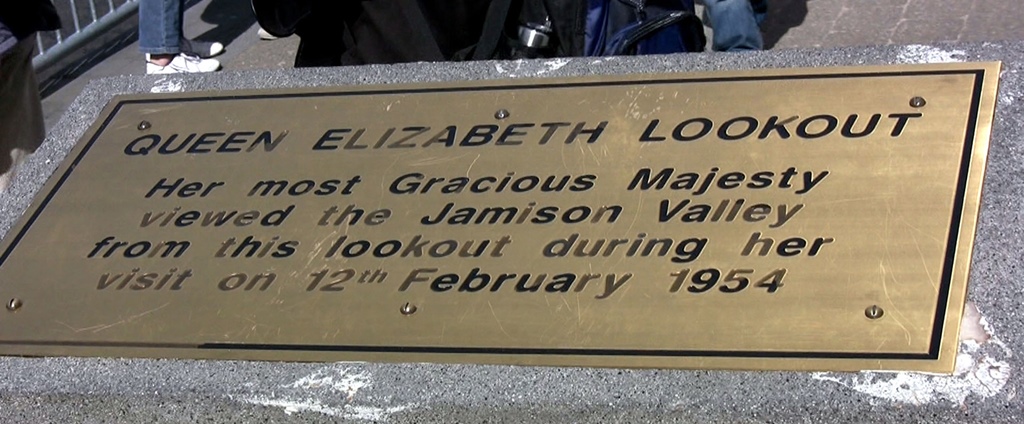 Queen Elizabeth Plaque