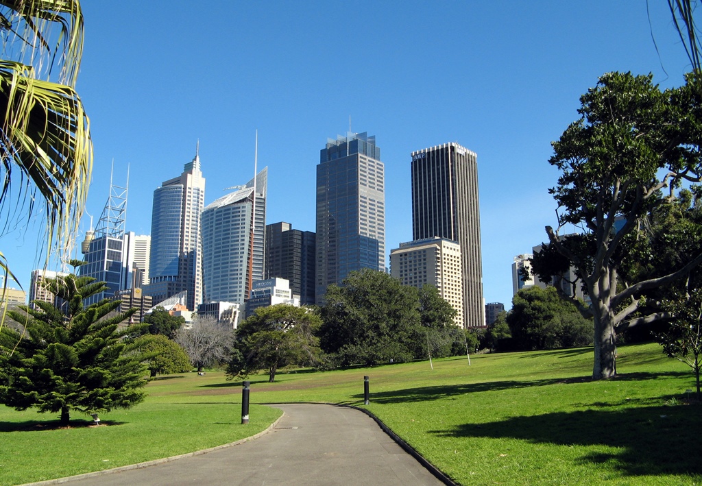 Buildings and Pathway, Royal Botanic Gardens