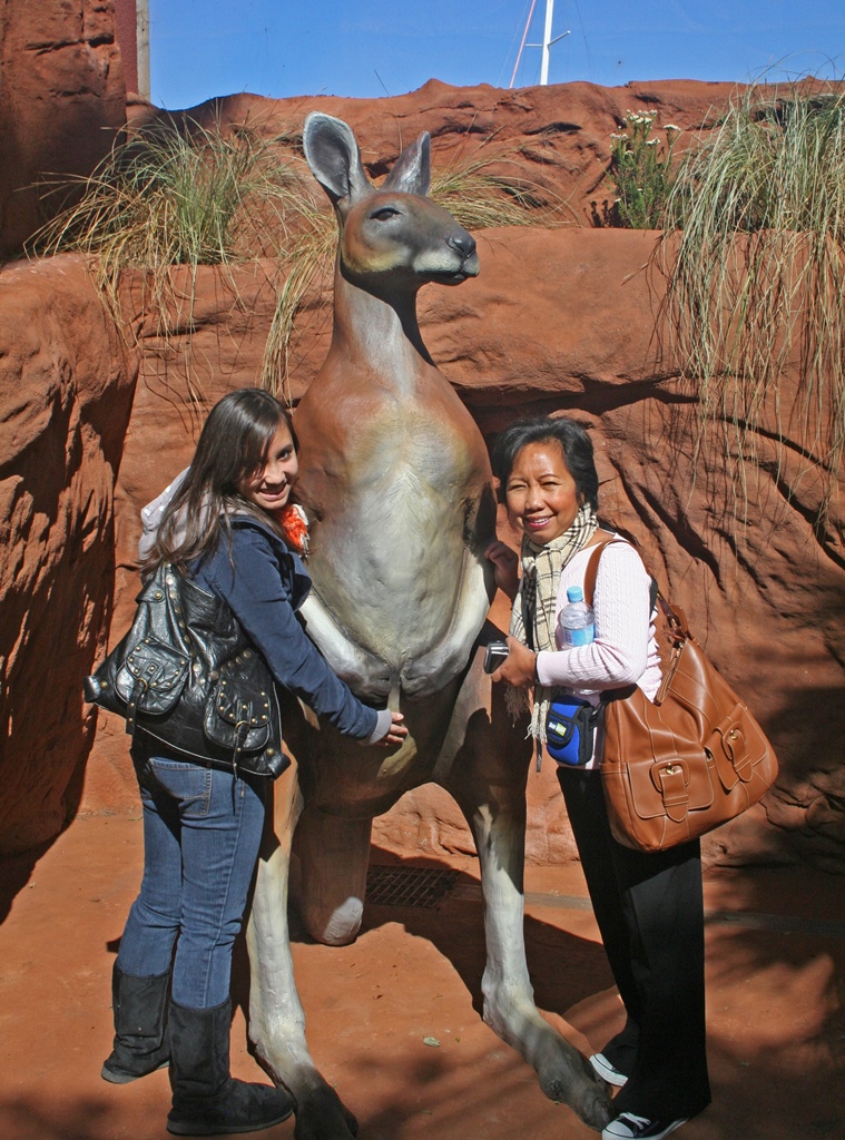 Connie and Nella with 'Kangaroo'