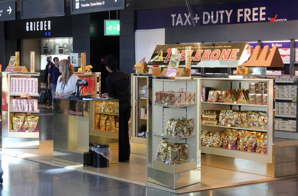 Toblerones at Zurich Airport