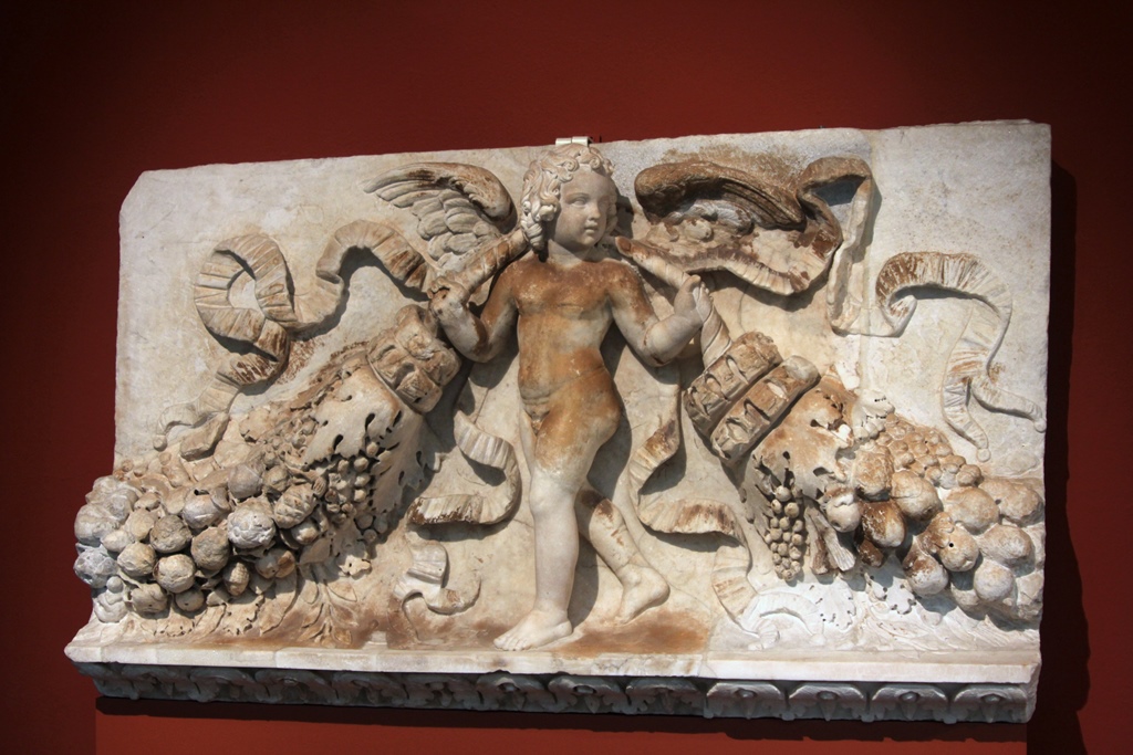 Frieze of Eros as Garland Carrier