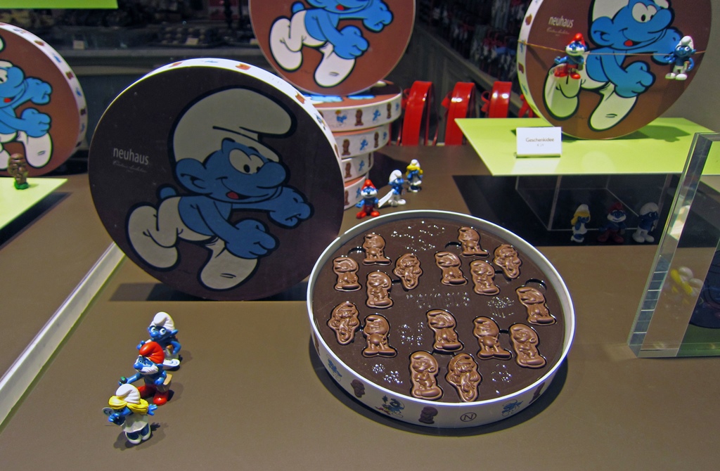 Smurf Display, Neuhaus Chocolate Shop