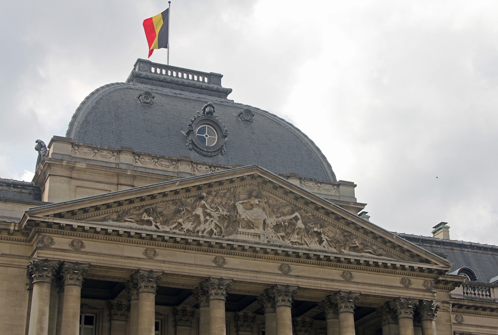 Pediment and Flag