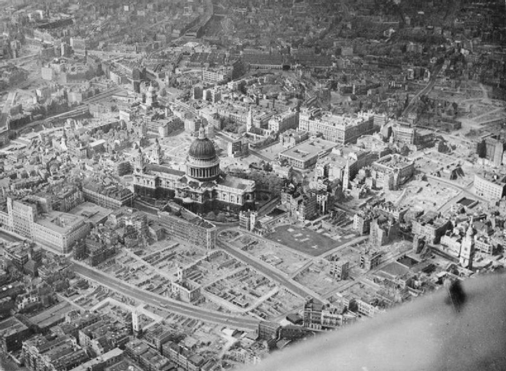 Bomb Damage Around St. Paul's