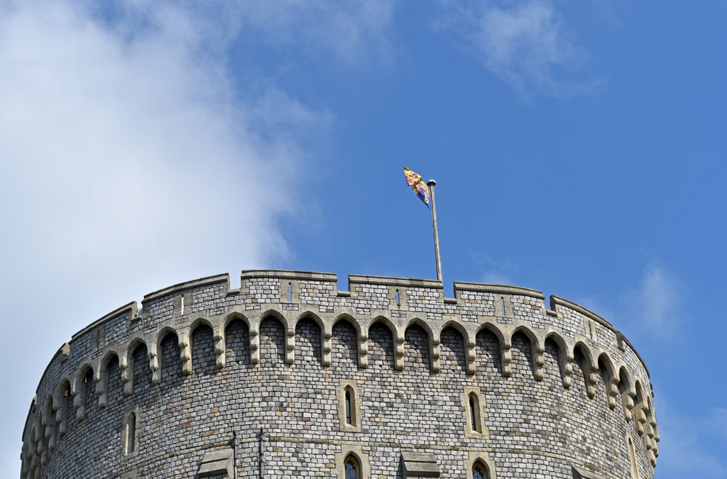 Round Tower with Royal Standard