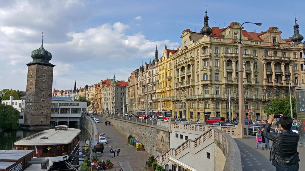 Water Tower and Buildings, Masarykovo Nábreží