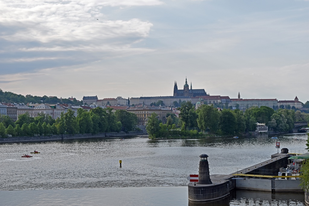 Prague Castle from Jiráskuv Most