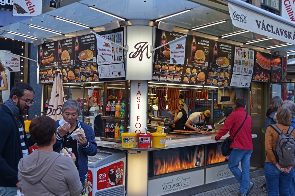 Sausage Stand, Wenceslas Square