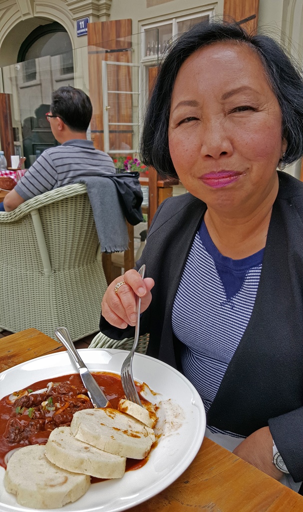 Nella with Goulash and Bread