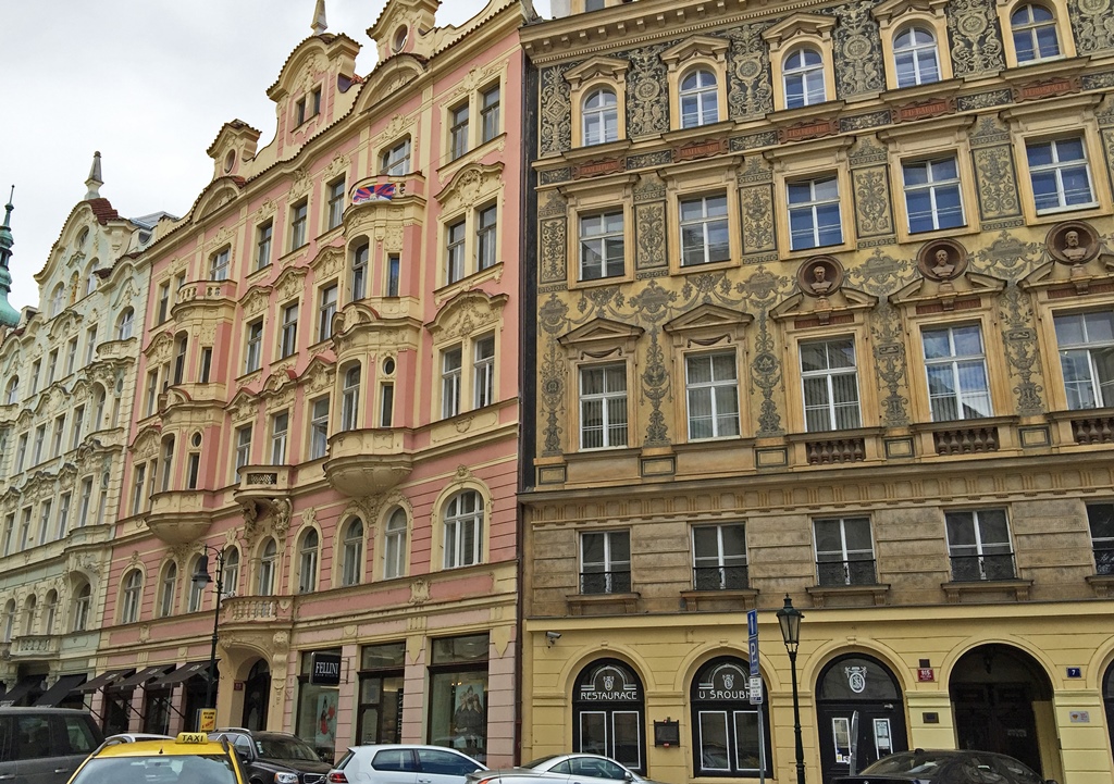 Buildings at Kozí and Haštalská