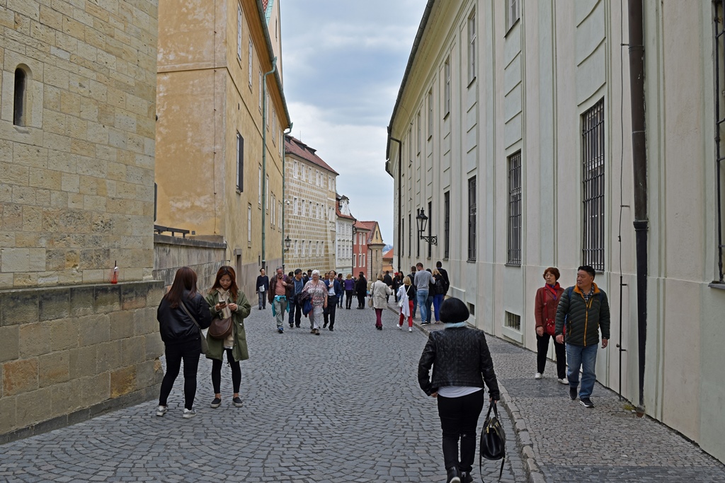 Heading for Golden Lane Along Jiřská Street