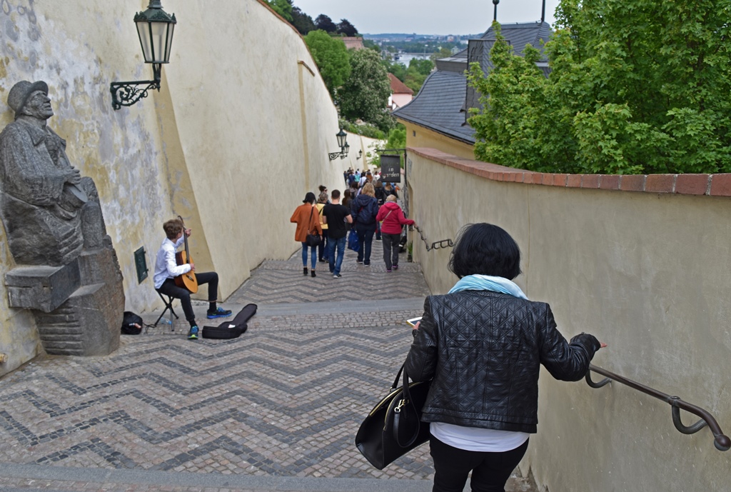 Descending from Castle