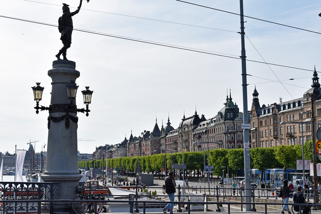 Strandvägen from Djurgårdsbron Bridge