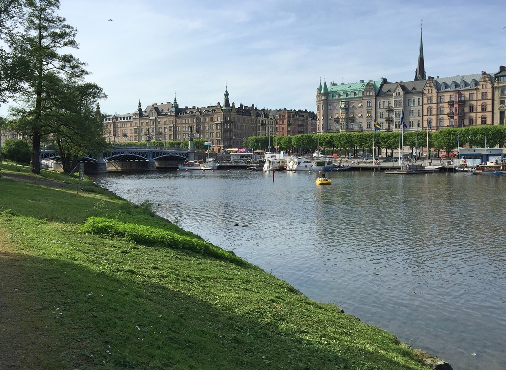 Djurgårdsbron Bridge from Djurgården Island