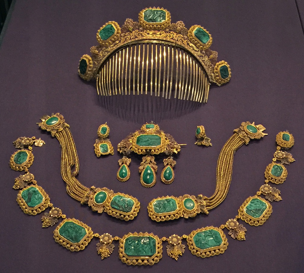 Gold/Malachite Set (ca. 1820-30)