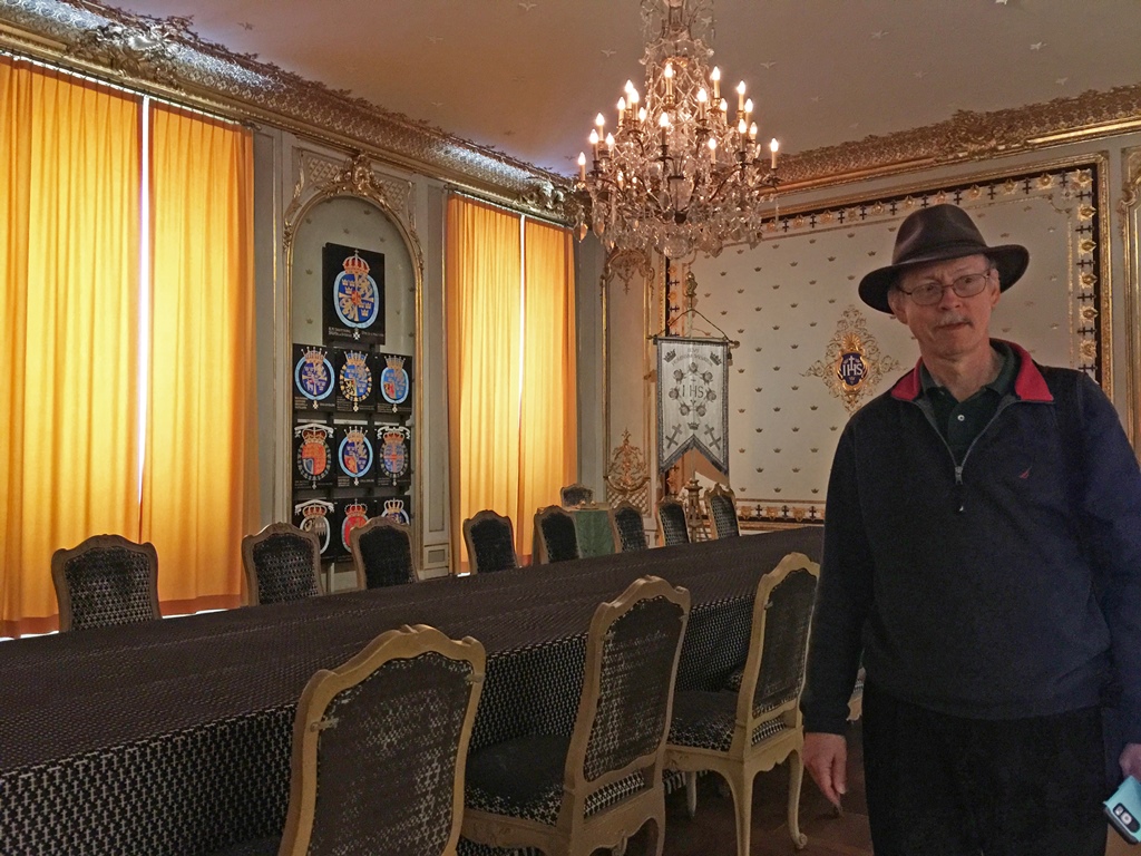 Bob in Meeting Room, Bernadotte Apartments